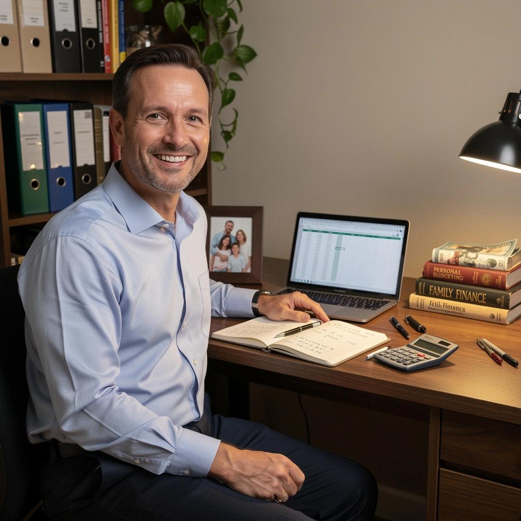 Családi költségvetés tervezése színes diagrammal a pénzügyi tudatosság érdekében.